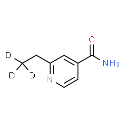 ChemSpider 2D Image | 2-[(2,2,2-~2~H_3_)Ethyl]isonicotinamide | C8H7D3N2O