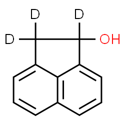 ChemSpider 2D Image | (1,2,2-~2~H_3_)-1,2-Dihydro-1-acenaphthylenol | C12H7D3O