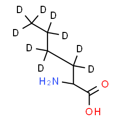 ChemSpider 2D Image | (3,3,4,4,5,5,6,6,6-~2~H_9_)Norleucine | C6H4D9NO2