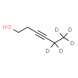 ChemSpider 2D Image | (5,5,6,6,6-~2~H_5_)-3-Hexyn-1-ol | C6H5D5O