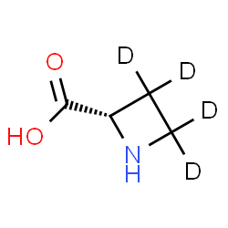ChemSpider 2D Image | (2S)-2-(3,3,4,4-~2~H_4_)Azetidinecarboxylic acid | C4H3D4NO2