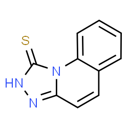 ChemSpider 2D Image | [1,2,4]Triazolo[4,3-a]quinoline-1(2H)-thione | C10H7N3S