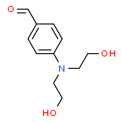 ChemSpider 2D Image | 4-(Bis(2-hydroxyethyl)amino)benzaldehyde | C11H15NO3