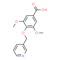 ChemSpider 2D Image | 3,5-Dimethoxy-4-(3-pyridinylmethoxy)benzoic acid | C15H15NO5