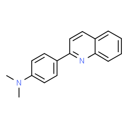 ChemSpider 2D Image | N,N-Dimethyl-4-(2-quinolinyl)aniline | C17H16N2