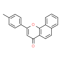 ChemSpider 2D Image | 2-(4-Methylphenyl)-4H-benzo[h]chromen-4-one | C20H14O2