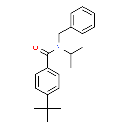 ChemSpider 2D Image | N-Benzyl-4-tert-butyl-N-isopropylbenzamide | C21H27NO