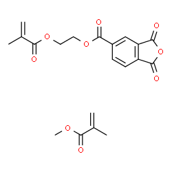 ChemSpider 2D Image | 2-(Methacryloyloxy)ethyl 1,3-dioxo-1,3-dihydro-2-benzofuran-5-carboxylate - methyl 2-methylacrylate (1:1) | C20H20O9