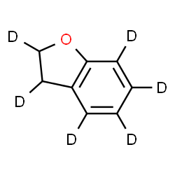 ChemSpider 2D Image | (2,3,4,5,6,7-~2~H_6_)-2,3-Dihydro-1-benzofuran | C8H2D6O