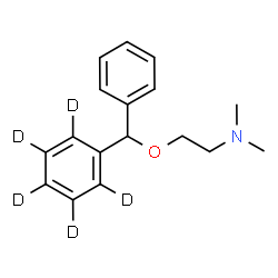 ChemSpider 2D Image | N,N-Dimethyl-2-{phenyl[(~2~H_5_)phenyl]methoxy}ethanamine | C17H16D5NO