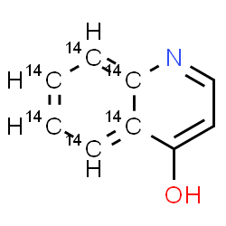 ChemSpider 2D Image | 4-(4a,5,6,7,8,8a-~14~C_6_)Quinolinol | C314C6H7NO