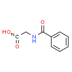 ChemSpider 2D Image | N-Benzoyl(1-~14~C)glycine | C814CH9NO3