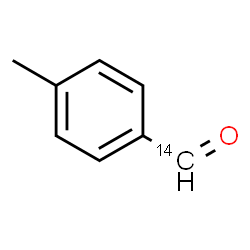 ChemSpider 2D Image | 4-Methyl(formyl-~14~C)benzaldehyde | C714CH8O
