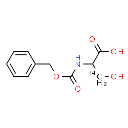 ChemSpider 2D Image | N-[(Benzyloxy)carbonyl](3-~14~C)serine | C1014CH13NO5