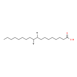 ChemSpider 2D Image | (9,10-~3~H_2_)Octadecanoic acid | C18H34T2O2