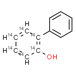 ChemSpider 2D Image | 2-(1,2,3,4,5,6-~14~C_6_)Biphenylol | C614C6H10O