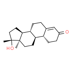 ChemSpider 2D Image | (13alpha,17alpha)-17-Hydroxy-17-methylestr-4-en-3-one | C19H28O2