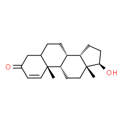 ChemSpider 2D Image | (8alpha,10alpha,13alpha,17alpha)-17-Hydroxyandrost-1-en-3-one | C19H28O2