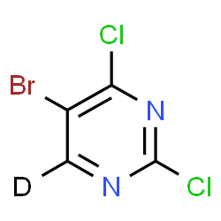 ChemSpider 2D Image | 5-Bromo-2,4-dichloro(~2~H)pyrimidine | C4DBrCl2N2
