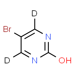 ChemSpider 2D Image | 5-Bromo-2-(~2~H_2_)pyrimidinol | C4HD2BrN2O