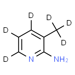 ChemSpider 2D Image | 3-(~2~H_3_)Methyl-2-(~2~H_3_)pyridinamine | C6H2D6N2