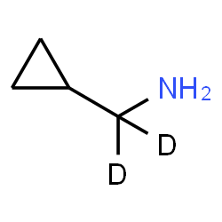 ChemSpider 2D Image | 1-Cyclopropyl(~2~H_2_)methanamine | C4H7D2N