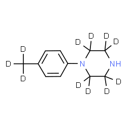 ChemSpider 2D Image | 1-[4-(~2~H_3_)Methylphenyl](2,2,3,3,5,5,6,6-~2~H_8_)piperazine | C11H5D11N2