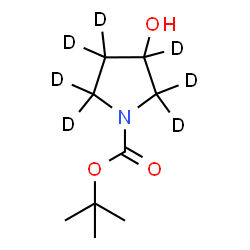 ChemSpider 2D Image | 2-Methyl-2-propanyl 3-hydroxy-1-(~2~H_7_)pyrrolidinecarboxylate | C9H10D7NO3