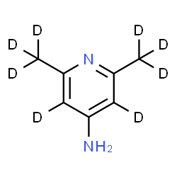 ChemSpider 2D Image | 2,6-Bis[(~2~H_3_)methyl]-4-(~2~H_2_)pyridinamine | C7H2D8N2