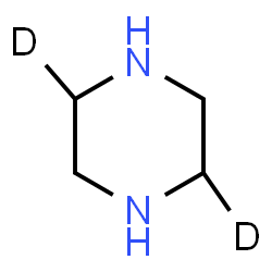 ChemSpider 2D Image | (2,5-~2~H_2_)Piperazine | C4H8D2N2