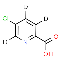 ChemSpider 2D Image | 5-Chloro-2-(~2~H_3_)pyridinecarboxylic acid | C6HD3ClNO2