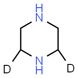 ChemSpider 2D Image | (2,6-~2~H_2_)Piperazine | C4H8D2N2