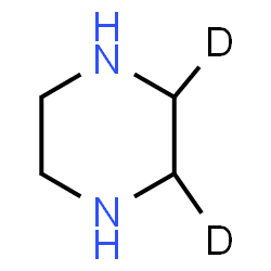 ChemSpider 2D Image | (2,3-~2~H_2_)Piperazine | C4H8D2N2