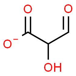 ChemSpider 2D Image | 2-Hydroxy-3-oxopropanoate | C3H3O4
