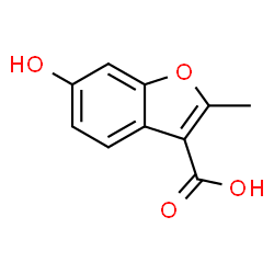 ChemSpider 2D Image | 6-HYDROXY-2-METHYLBENZOFURAN-3-CARBOXYLIC ACID | C10H8O4