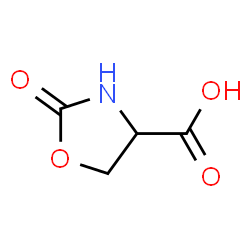 ChemSpider 2D Image | 2-Oxo-4-oxazolidinecarboxylic acid | C4H5NO4