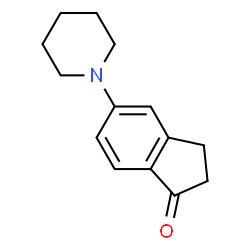 ChemSpider 2D Image | 5-(1-Piperidinyl)-1-indanone | C14H17NO