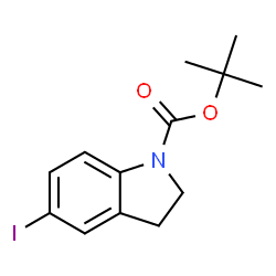 ChemSpider 2D Image | tert-Butyl 5-iodoindoline-1-carboxylate | C13H16INO2