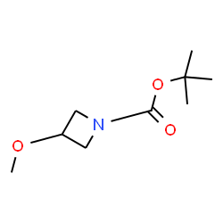 ChemSpider 2D Image | tert-butyl 3-methoxyazetidine-1-carboxylate | C9H17NO3