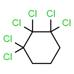 ChemSpider 2D Image | 1,1,2,2,3,3-Hexachlorocyclohexane | C6H6Cl6
