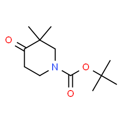 ChemSpider 2D Image | tert-Butyl 3,3-dimethyl-4-oxopiperidine-1-carboxylate | C12H21NO3