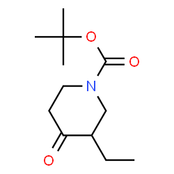 ChemSpider 2D Image | 1-Boc-3-ethyl-4-piperidinone | C12H21NO3