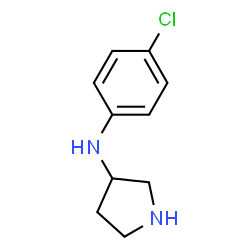 ChemSpider 2D Image | N-(4-Chlorophenyl)-3-pyrrolidinamine | C10H13ClN2