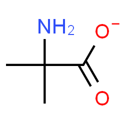 ChemSpider 2D Image | 2-Aminoisobutyrate | C4H8NO2