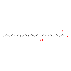 ChemSpider 2D Image | (9E,11E,14E)-8-Hydroxy-9,11,14-icosatrienoic acid | C20H34O3
