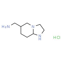 ChemSpider 2D Image | 1-(Octahydroimidazo[1,2-a]pyridin-6-yl)methanamine hydrochloride (1:1) | C8H18ClN3