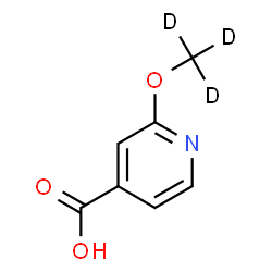 ChemSpider 2D Image | 2-[(~2~H_3_)Methyloxy]isonicotinic acid | C7H4D3NO3
