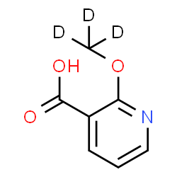 ChemSpider 2D Image | 2-[(~2~H_3_)Methyloxy]nicotinic acid | C7H4D3NO3