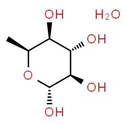 ChemSpider 2D Image | 6-Deoxy-alpha-L-idopyranose hydrate (1:1) | C6H14O6