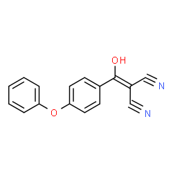 ChemSpider 2D Image | [Hydroxy(4-phenoxyphenyl)methylene]malononitrile | C16H10N2O2